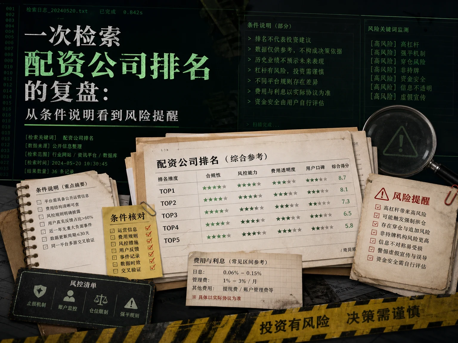 一次检索配资公司排名的复盘:从条件说明看到风险提醒 插图