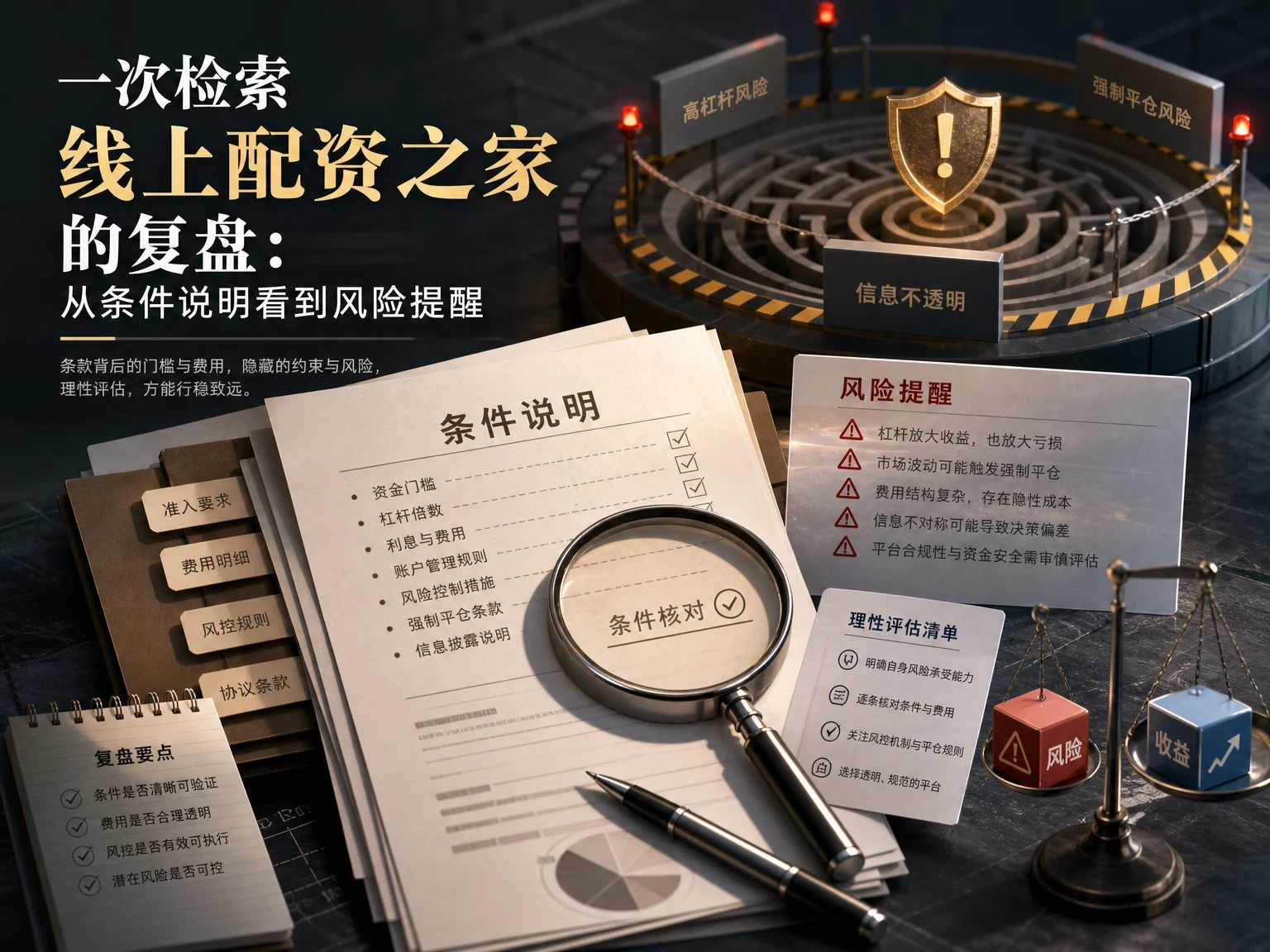 一次检索线上配资之家的复盘：从条件说明看到风险提醒缩略图